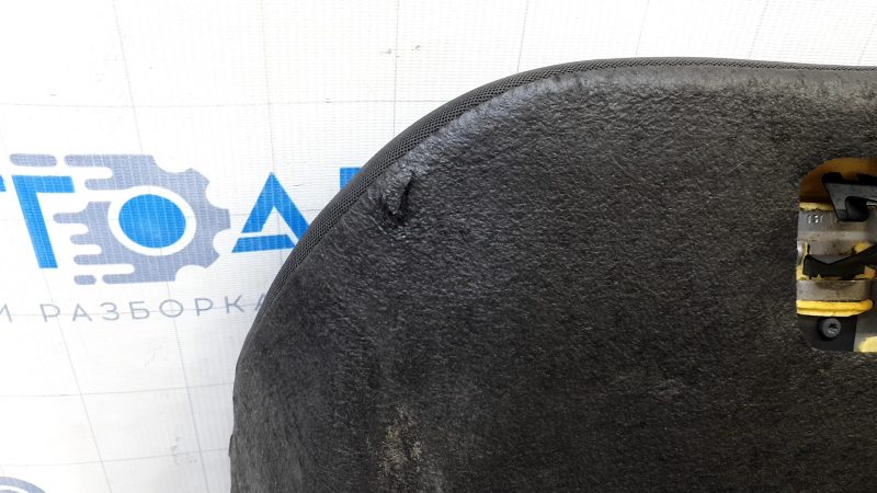 Rear seat back for Chevrolet Camaro 16-23 convertible, black and gray cloth, needs cleaning, tear