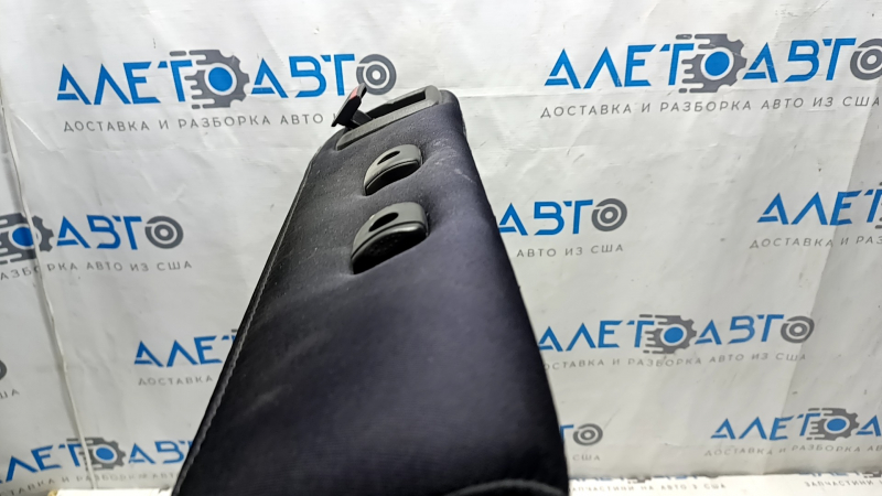 Right rear seat backrest for Ford Fusion mk5 13-16, black fabric, white stitching, dry clean, faded