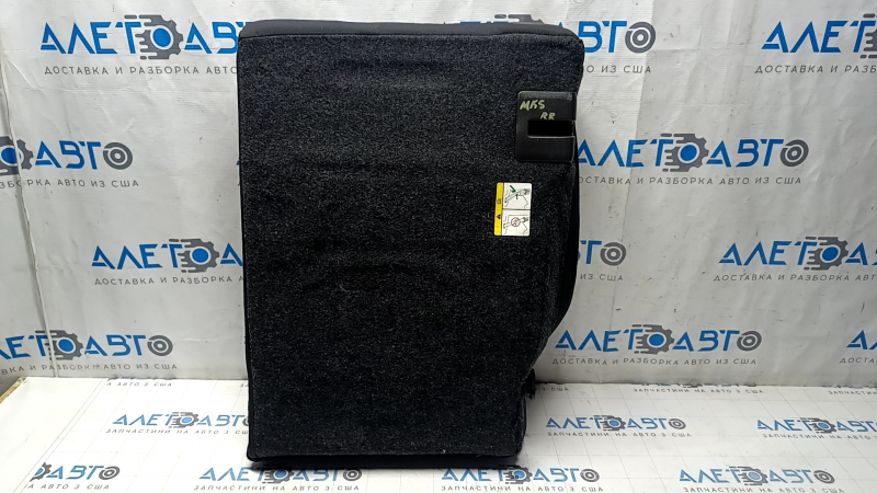 Right rear seat backrest for Ford Fusion mk5 13-16, black fabric, white stitching, dry clean, faded