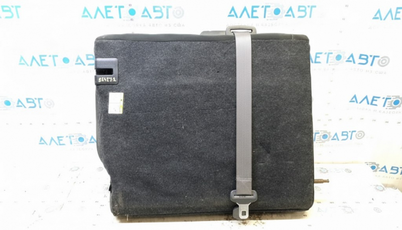 Rear row of seats, upper left part, Ford Fusion mk5 17-20, black cloth, with belt, dent, needs cleaning
