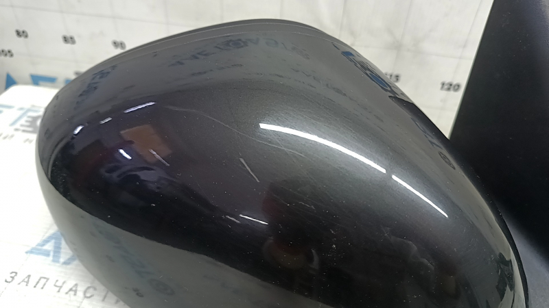 Right side mirror assembly for Alfa Romeo Giulia 17-25 10+8, turn signal, heated, auto-dimming, BSM, graphite, scratches