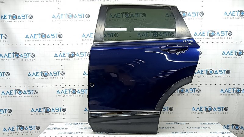 Rear left door assembly for Honda CRV 17-22 blue B-588P, tinted, butt