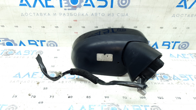 Right side mirror assembly Nissan Rogue 21-23 BSM, S US built, 6 pins black + structure,