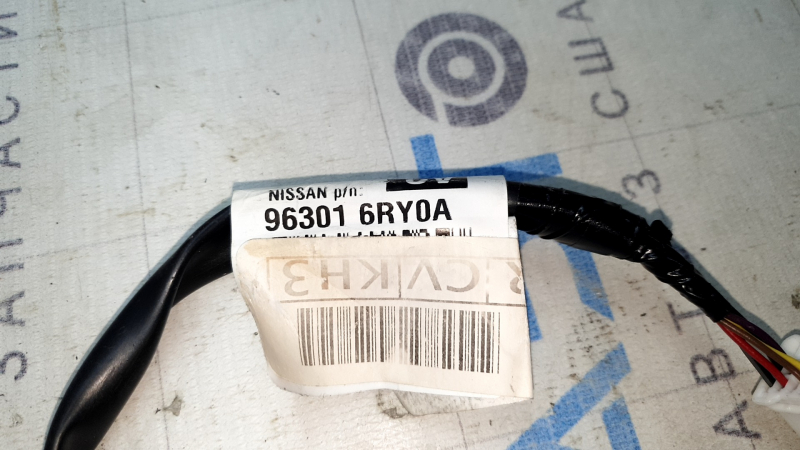 Right side mirror assembly Nissan Rogue 21-23 BSM, S US built, 6 pins black + structure,