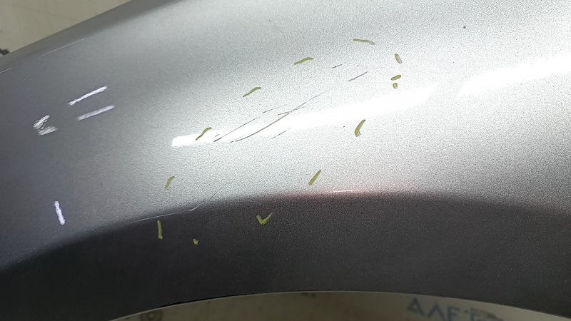 Front left fender Toyota Camry v55 15-17 usa silver 1J9, scratches