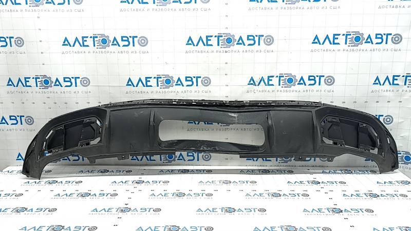 Audi Q5 80A 21-24 black rear bumper lip for towbar, S-Line, structure, scratches, pressed, broken mount