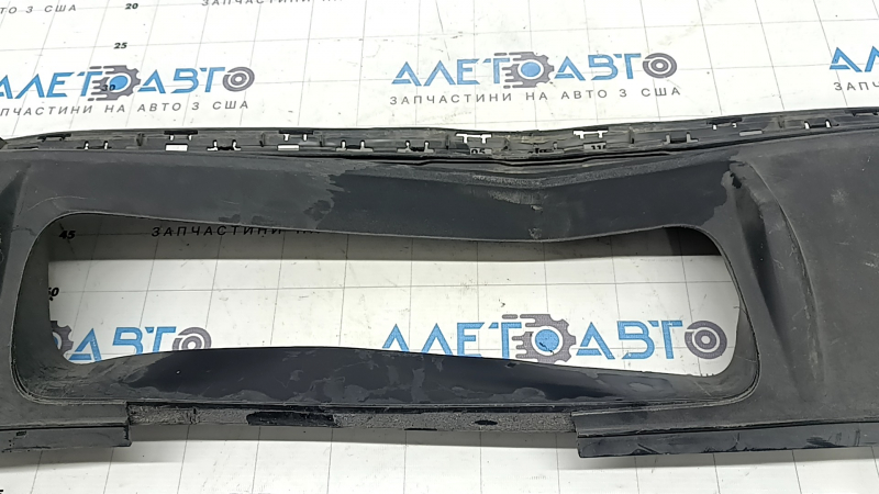 Audi Q5 80A 21-24 black rear bumper lip for towbar, S-Line, structure, scratches, pressed, broken mount