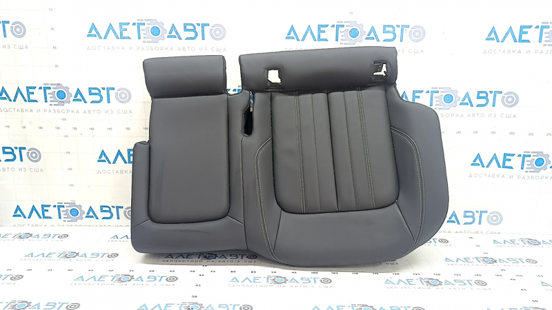 Rear seat cushion trim, 2nd row, left, Audi Q5 80A 21-24, black leather