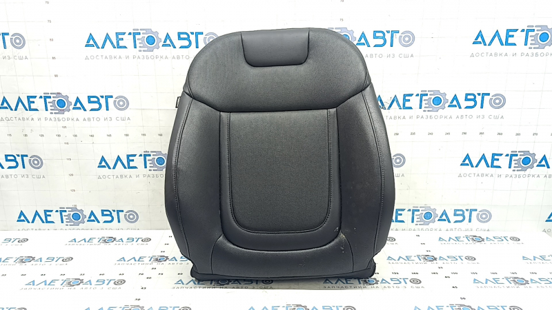 Hyundai Tucson 22-24 passenger seat back upholstery, black leather, perforated, heated, cleanable