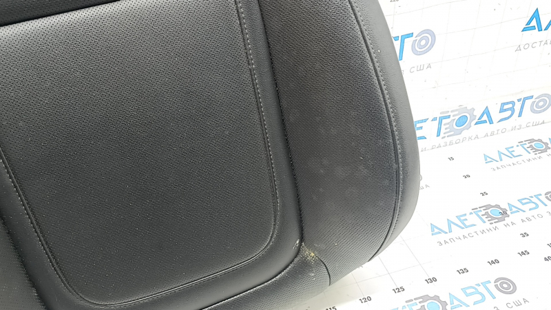 Hyundai Tucson 22-24 passenger seat back upholstery, black leather, perforated, heated, cleanable