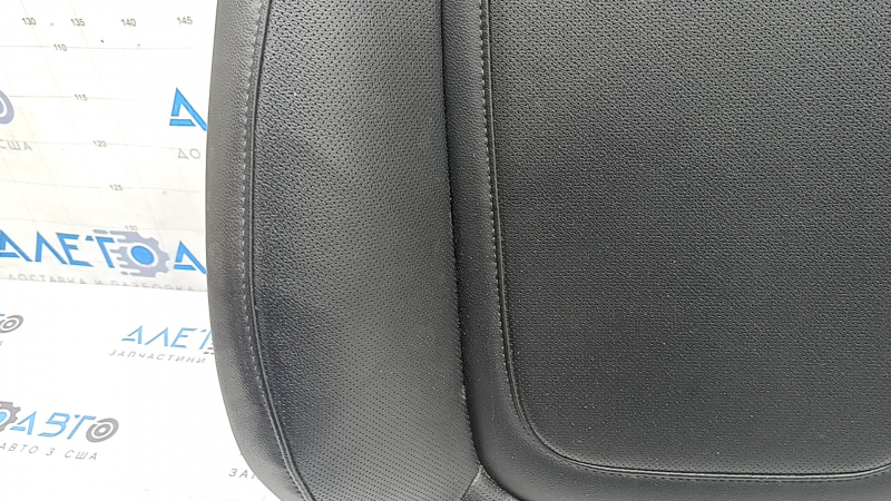 Hyundai Tucson 22-24 passenger seat back upholstery, black leather, perforated, heated, cleanable