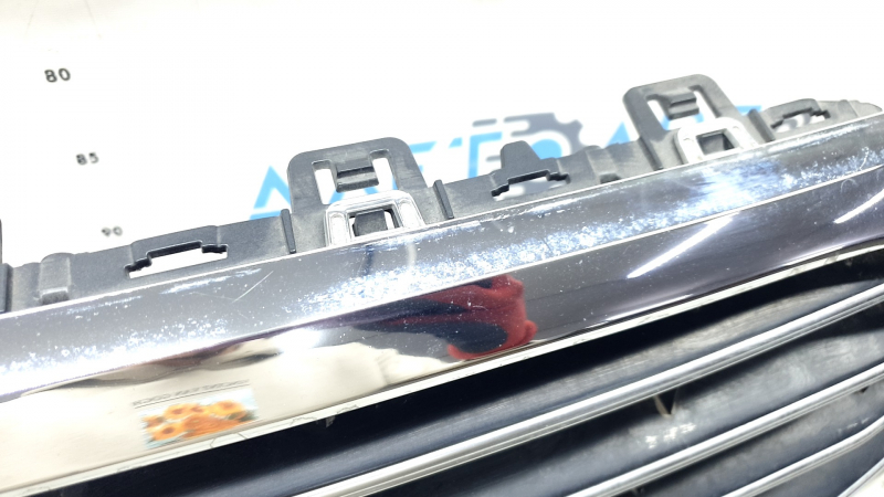 Audi A6 C8 19-23 radiator grille assembly for parking sensors, radar and camera, chrome, with emblems and trims, sand