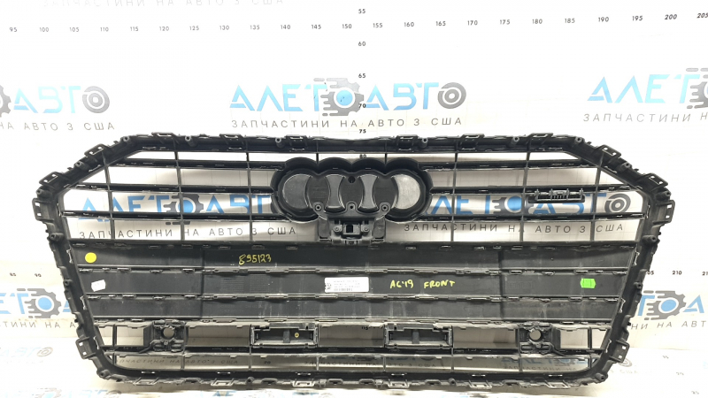 Audi A6 C8 19-23 radiator grille assembly for parking sensors, radar and camera, chrome, with emblems and trims, sand