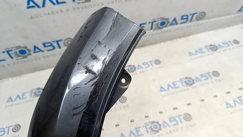 Left front bumper lip for Audi E-Tron 19-23 Quattro, body-color, graphite LZ7SB, sand, scratches