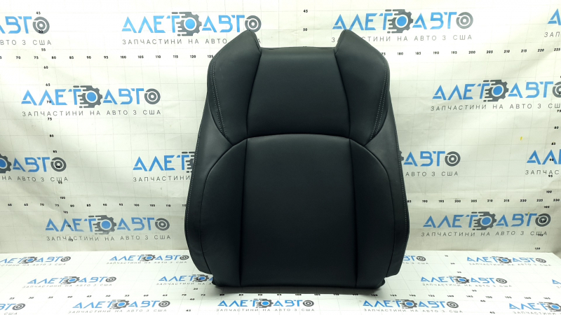 Toyota Venza 21-24 passenger seat back upholstery, black leather, heated, ready to clean