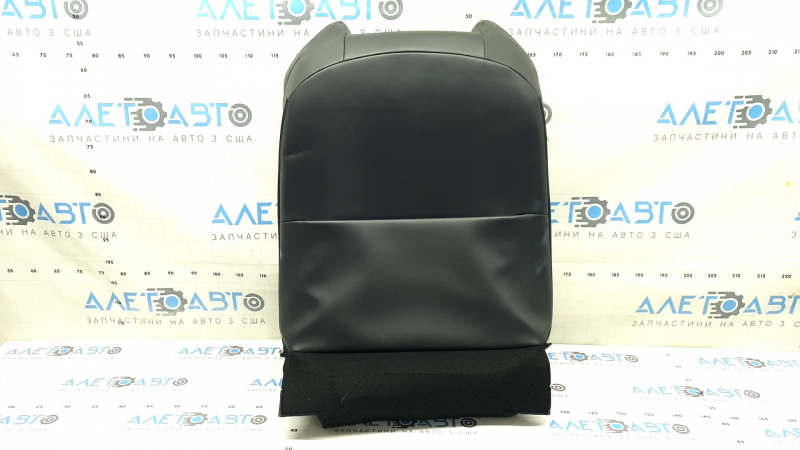 Toyota Venza 21-24 passenger seat back upholstery, black leather, heated, ready to clean