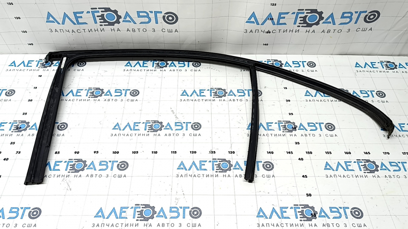 Rear right door glass seal with molding Mercedes A-class V177 19-22 gloss black