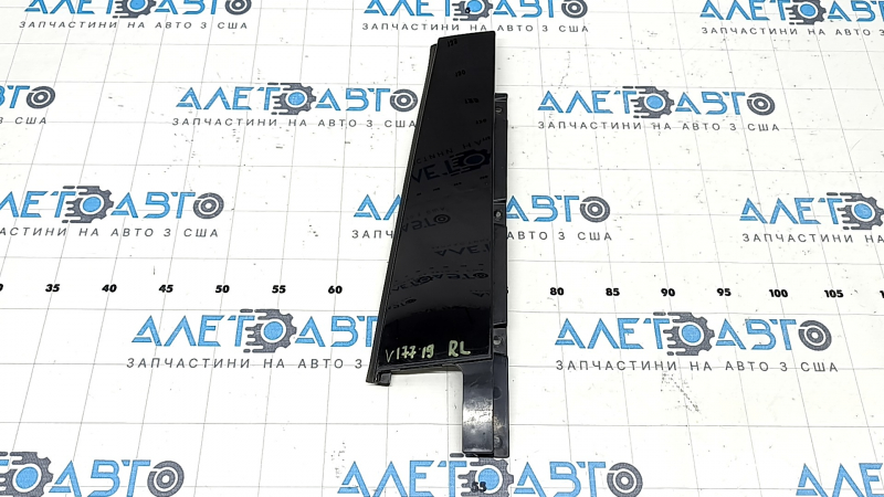 Side door trim, rear left, Mercedes A-class V177 19-22, gloss black, polished