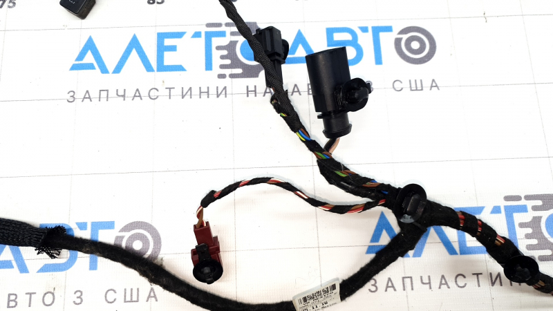 Wiring harness for passenger seat cushion of VW Tiguan 18-21, gray leather, dry-cleanable