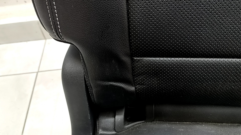 Rear seat, 2nd row, right, Ford Escape MK4 20-22, without airbag, manual, black leather, perforated, wrinkled