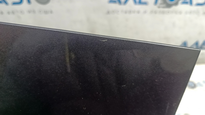Left Audi E-Tron 19-23v charging port cover, body color, graphite LZ7S, scratches