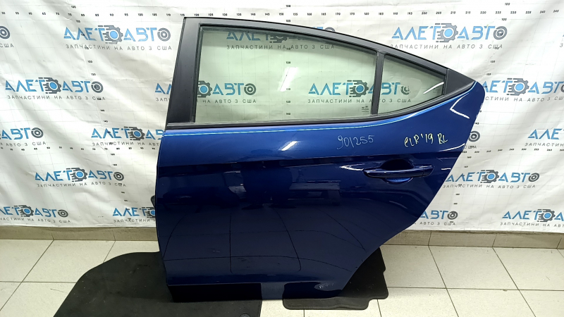 Rear left door assembly Hyundai Elantra AD 17-20 blue VU, butt, painted 0.3