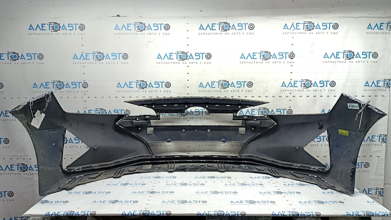 Front bumper bare Hyundai Elantra AD 19-20 blue, scratches, dents, cracks, breaks