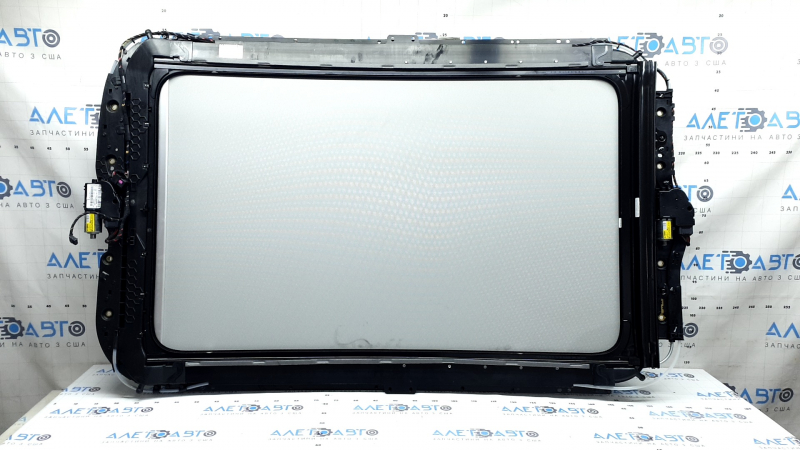 Panorama assembly for Audi Q5 8R 09-17, gray curtain, needs cleaning, scratches on the glass