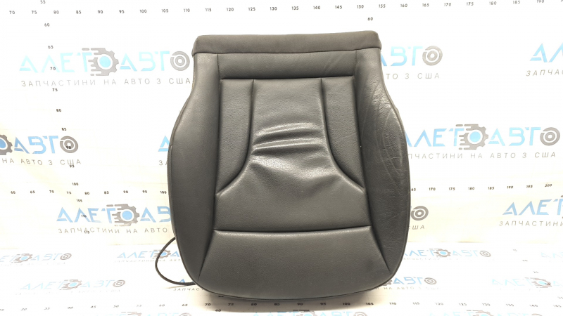 Audi Q5 8R 13-17 passenger seat back upholstery, grey leather, heated, dented