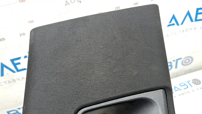 Right center pillar trim, belt, Porsche Macan 15-21, black fabric, scratches