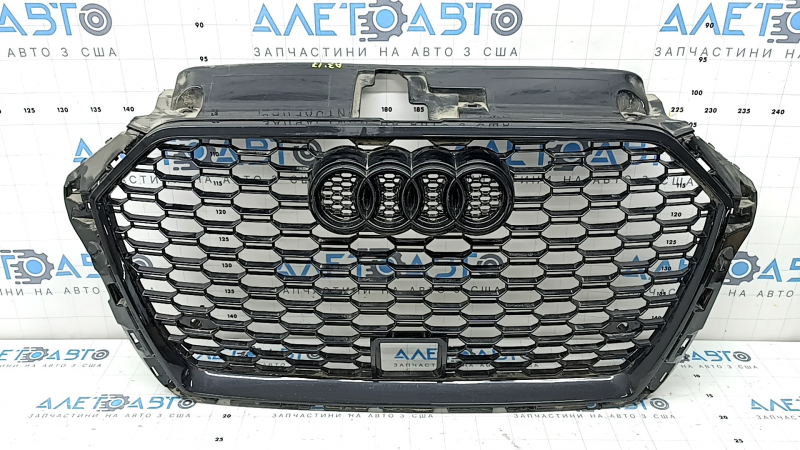 Radiator grill assembly for Audi A3 8V 17-20, black gloss finish, radar-like, S-line, peeling coating