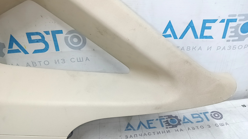 Upper right rear pillar trim for VW Passat b7 12-15 USA, beige, type 2, needs cleaning, scratches