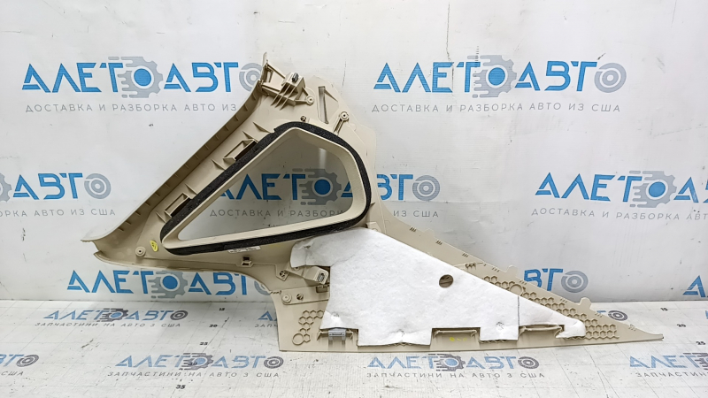 Upper right rear pillar trim for VW Passat b7 12-15 USA, beige, type 2, needs cleaning, scratches