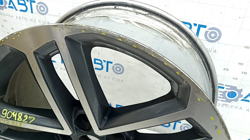 Wheel rim R18x8J ET46 Audi A3 8V 17-20 style C2R, curb, in need of repair