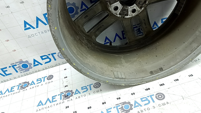 Wheel rim R18x8J ET46 Audi A3 8V 17-20 style C2R, curb, in need of repair