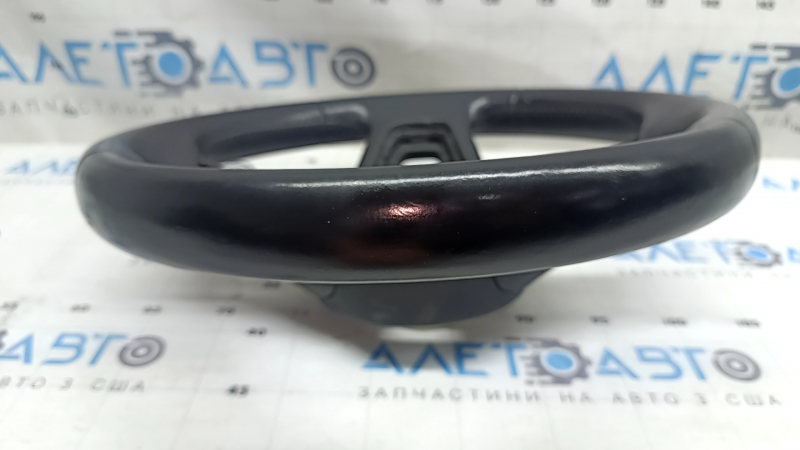 Audi A4 B9 17-19 leather steering wheel, black, heated, without buttons and paddles, scratches