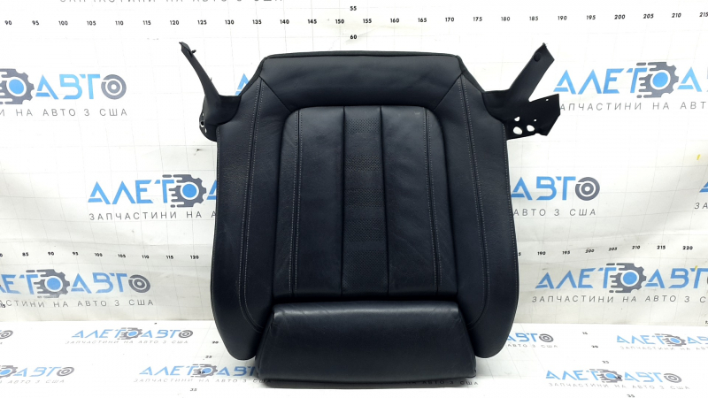 BMW X7 G07 19-22 passenger seat cushion upholstery in Vernasca, Schwarz, Sport leather, heated