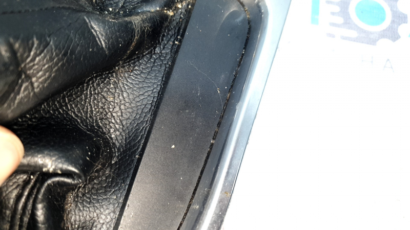 Ford Mustang mk6 15-20 manual transmission shifter cover, chrome, needs cleaning, scuffed