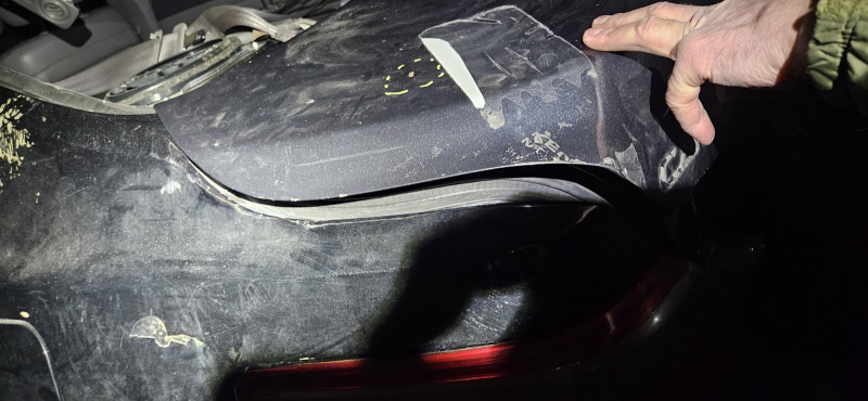 Toyota Camry V40 Graphite 1G3 Trunk Lid, Dents, Bumps, Corrosion