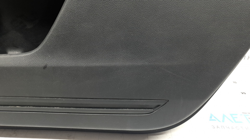 Honda CRV 23-26 black front right door panel, black leather armrest with orange stitching, glossy black molding, bumps, dents