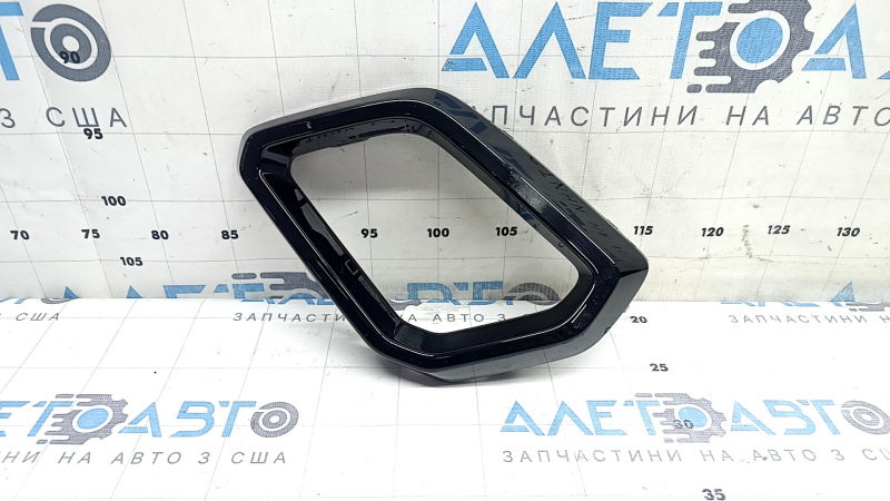 Left front bumper lip trim for Honda CRV 23-26 HEV, gloss black, sand, scratches, broken mount