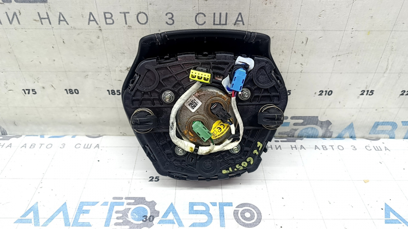 Airbag in the driver's steering wheel of the BMW X5 G05 19-26, black leather, scratches