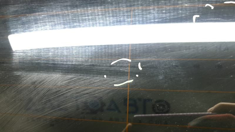 Bare trunk door with glass, upper part of BMW X5 G05 19-26 graphite C27, bumps, scratches on the glass