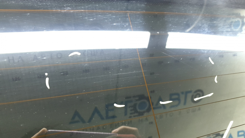 Bare trunk door with glass, upper part of BMW X5 G05 19-26 graphite C27, bumps, scratches on the glass