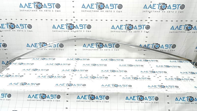 Left side roof molding for Audi Q8 19-26, chrome, in black film