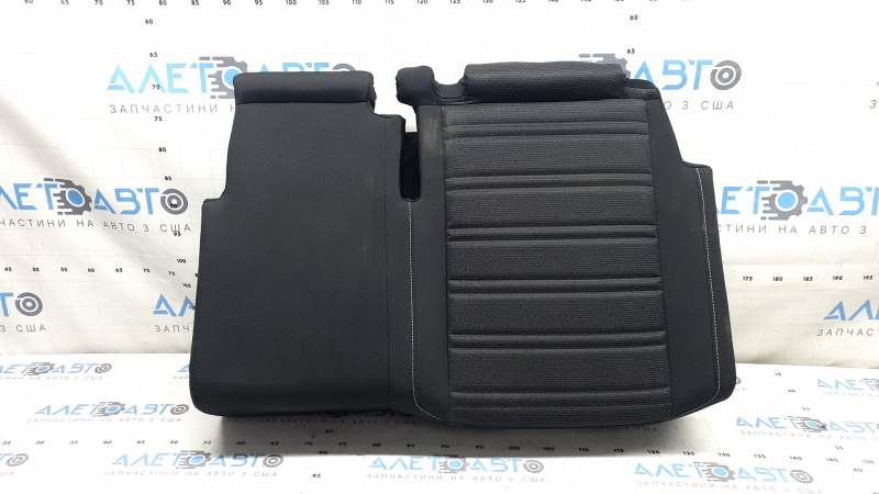 Rear seat cushion, 2nd row, left, VW Tiguan 18-21, black leather, perforated