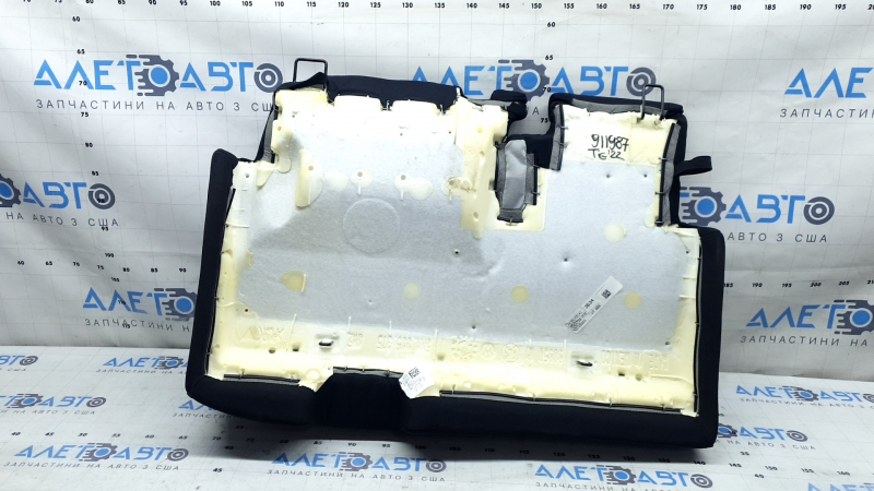 Rear seat cushion, 2nd row, left, VW Tiguan 18-21, black leather, perforated