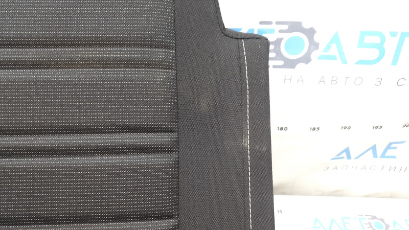 Rear seat cushion, 2nd row, left, VW Tiguan 18-21, black leather, perforated