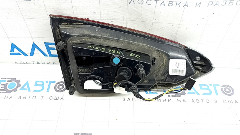 Right inner tailgate light for Ford Fusion mk5 19-20 halogen+LED with chrome level 3, scratched