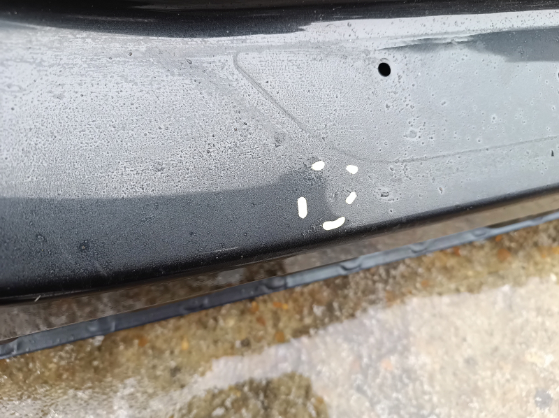 The central right body pillar of the BMW 7 G12 16-22 on the body, butt